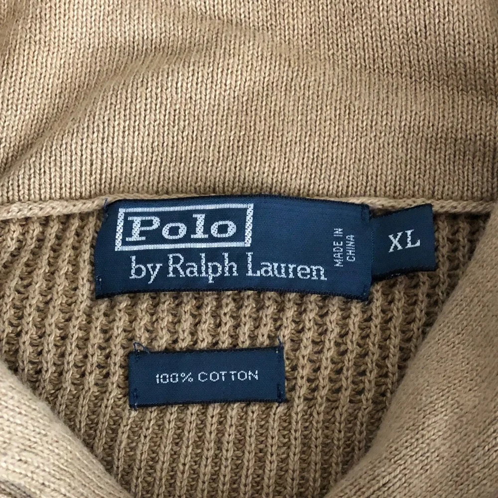 Polo by Ralph Lauren Men's Mustard Turtleneck Sweater